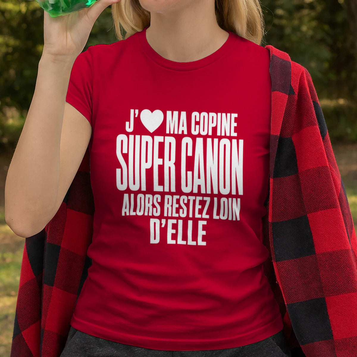 T-shirt « J'❤️ Ma Copine Canon » – Homme & Femme - Femorian