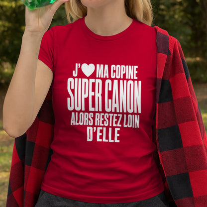 T-shirt « J'❤️ Ma Copine Canon » – Homme & Femme - Femorian