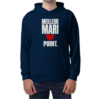Sweat à Capuche « Meilleur Mari. Point. » – Homme & Femme - Femorian