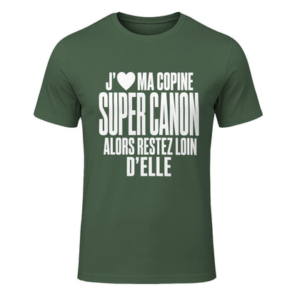 T-shirt « J'❤️ Ma Copine Canon » – Homme & Femme - Femorian
