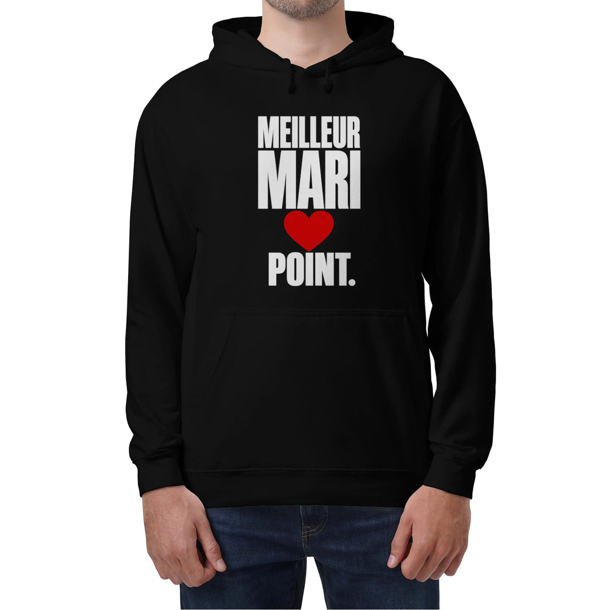 Sweat à Capuche « Meilleur Mari. Point. » – Homme & Femme - Femorian