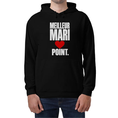 Sweat à Capuche « Meilleur Mari. Point. » – Homme & Femme - Femorian