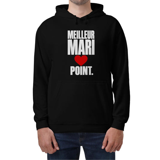 Sweat à Capuche « Meilleur Mari. Point. » – Homme & Femme - Femorian