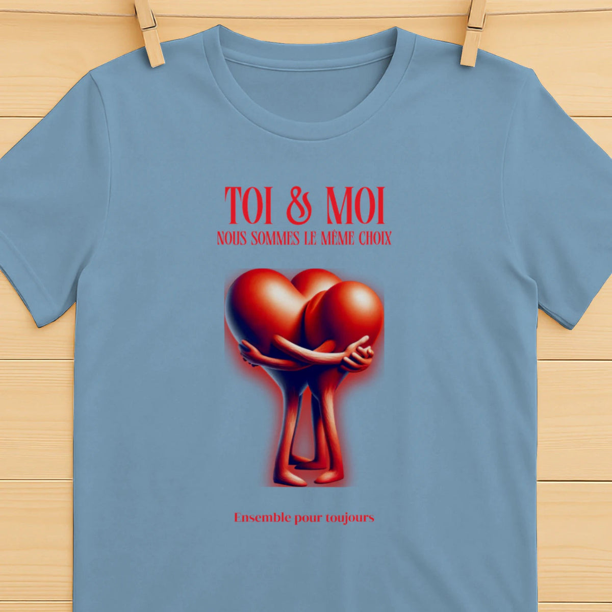 T-shirt Romantique et Minimaliste - « TOI & MOI » - Femorian