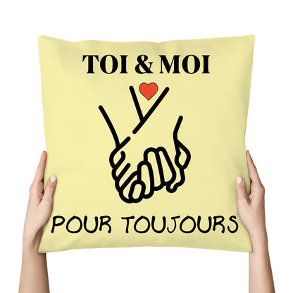Coussin « TOI & MOI » – Pour toujours ❤️ - Femorian