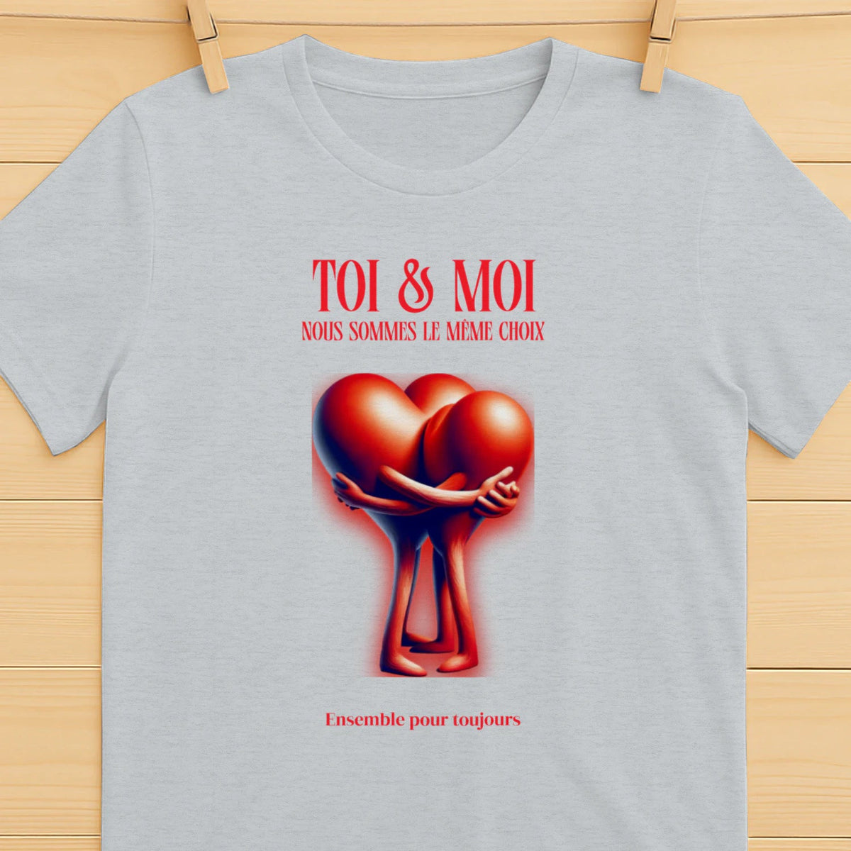 T-shirt Romantique et Minimaliste - « TOI & MOI » - Femorian