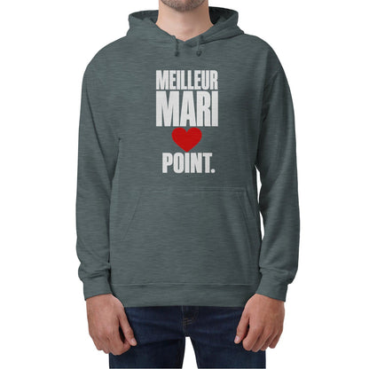 Sweat à Capuche « Meilleur Mari. Point. » – Homme & Femme - Femorian