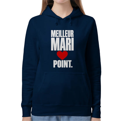 Sweat à Capuche « Meilleur Mari. Point. » – Homme & Femme - Femorian