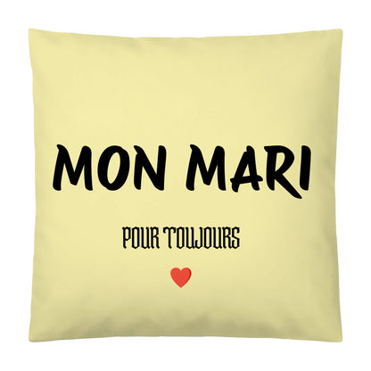 Coussin « MON MARI » – Pour toujours ❤️ - Femorian