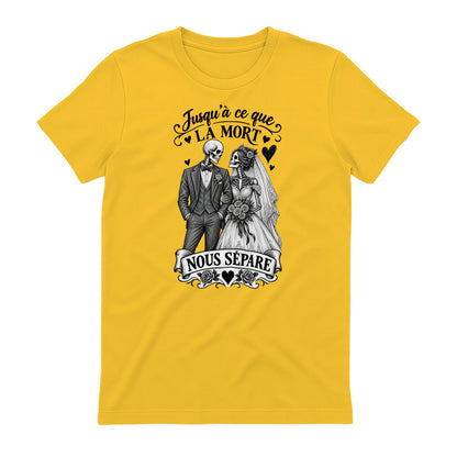 T-shirt Couple « Jusqu’à ce que la mort nous sépare » – Amour Éternel - Femorian