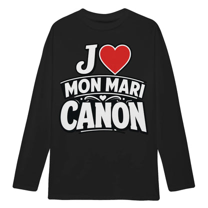 sweat-shirt « J ❤️ Mon Mari Canon – Homme & Femme - Femorian