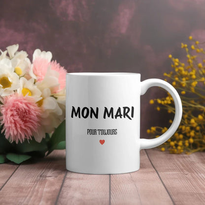 Mug « MON MARI » – Cadeau romantique pour mari - Femorian