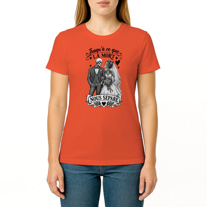 T-shirt Couple « Jusqu’à ce que la mort nous sépare » – Amour Éternel - Femorian