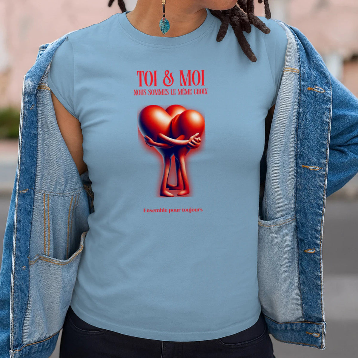 T-shirt Romantique et Minimaliste - « TOI & MOI » - Femorian