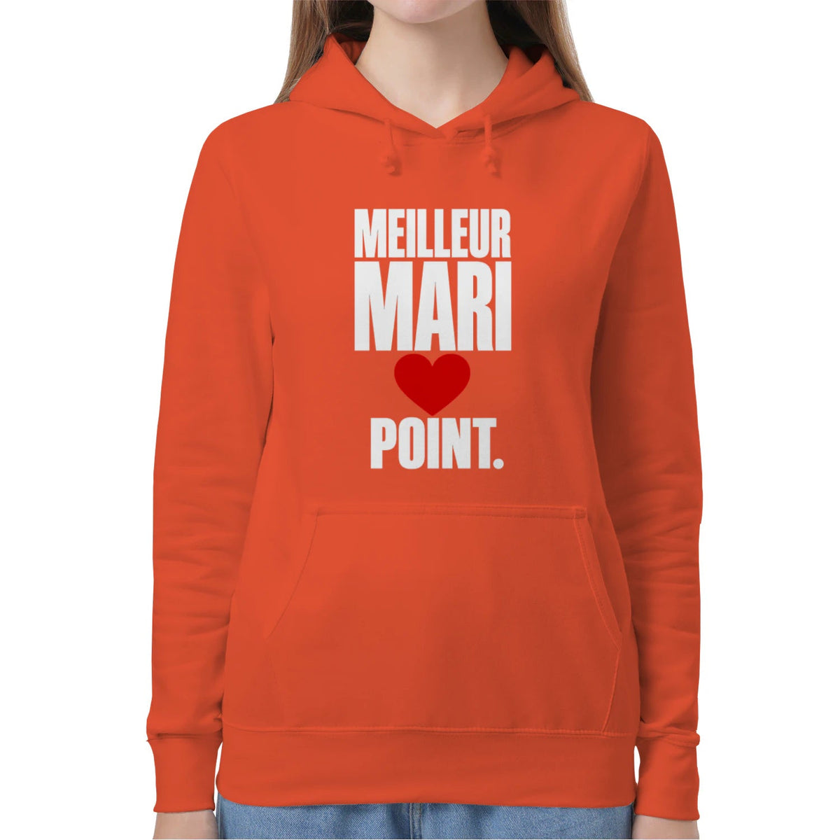 Sweat à Capuche « Meilleur Mari. Point. » – Homme & Femme - Femorian