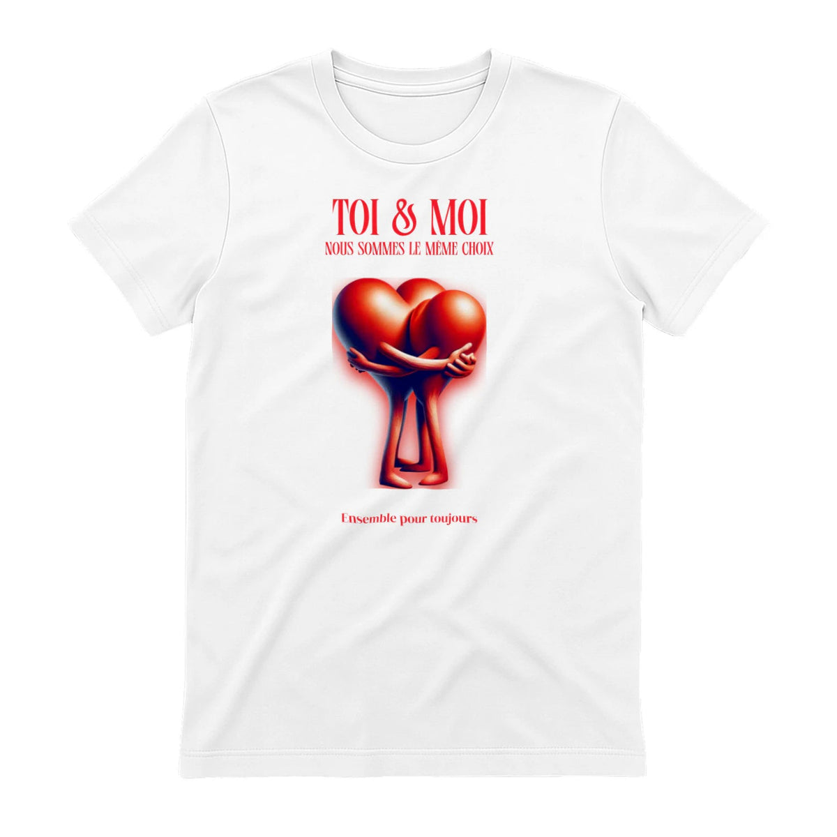 T-shirt Romantique et Minimaliste - « TOI & MOI » - Femorian