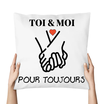 Coussin « TOI & MOI » – Pour toujours ❤️ - Femorian