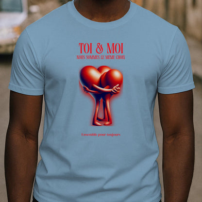 T-shirt Romantique et Minimaliste - « TOI & MOI » - Femorian