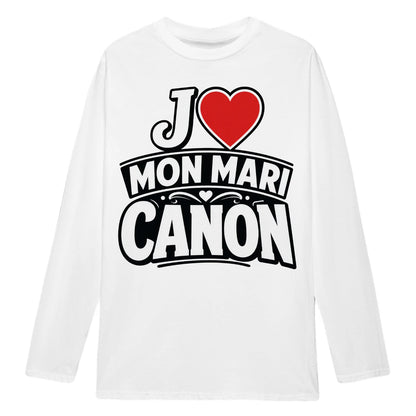 sweat-shirt « J ❤️ Mon Mari Canon – Homme & Femme - Femorian