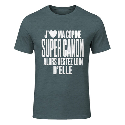 T-shirt « J'❤️ Ma Copine Canon » – Homme & Femme - Femorian