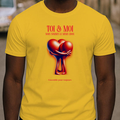 T-shirt Romantique et Minimaliste - « TOI & MOI » - Femorian