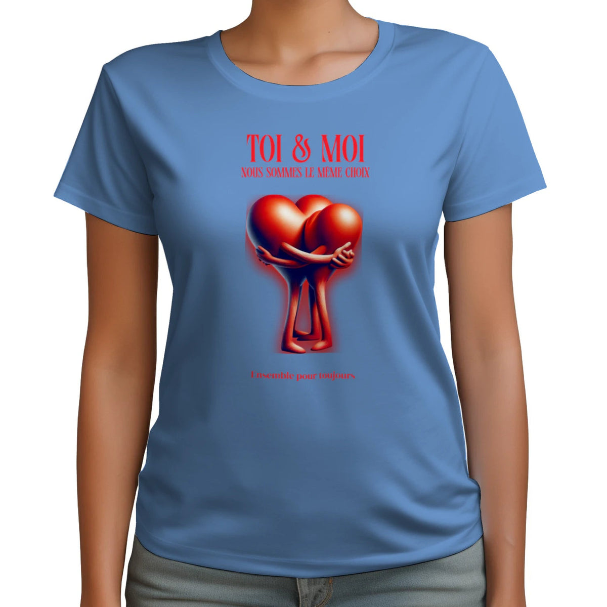 T-shirt Romantique et Minimaliste - « TOI & MOI » - Femorian