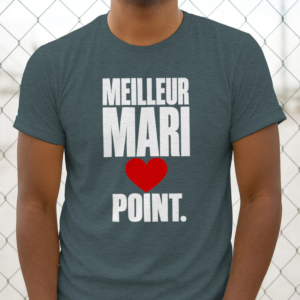 T-shirt « Meilleur Mari. Point. » – Homme & Femme - Femorian