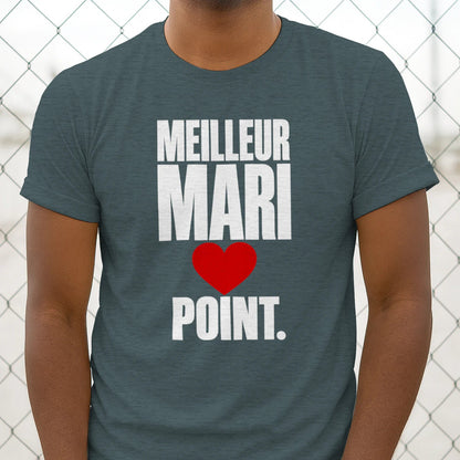 T-shirt « Meilleur Mari. Point. » – Homme & Femme - Femorian