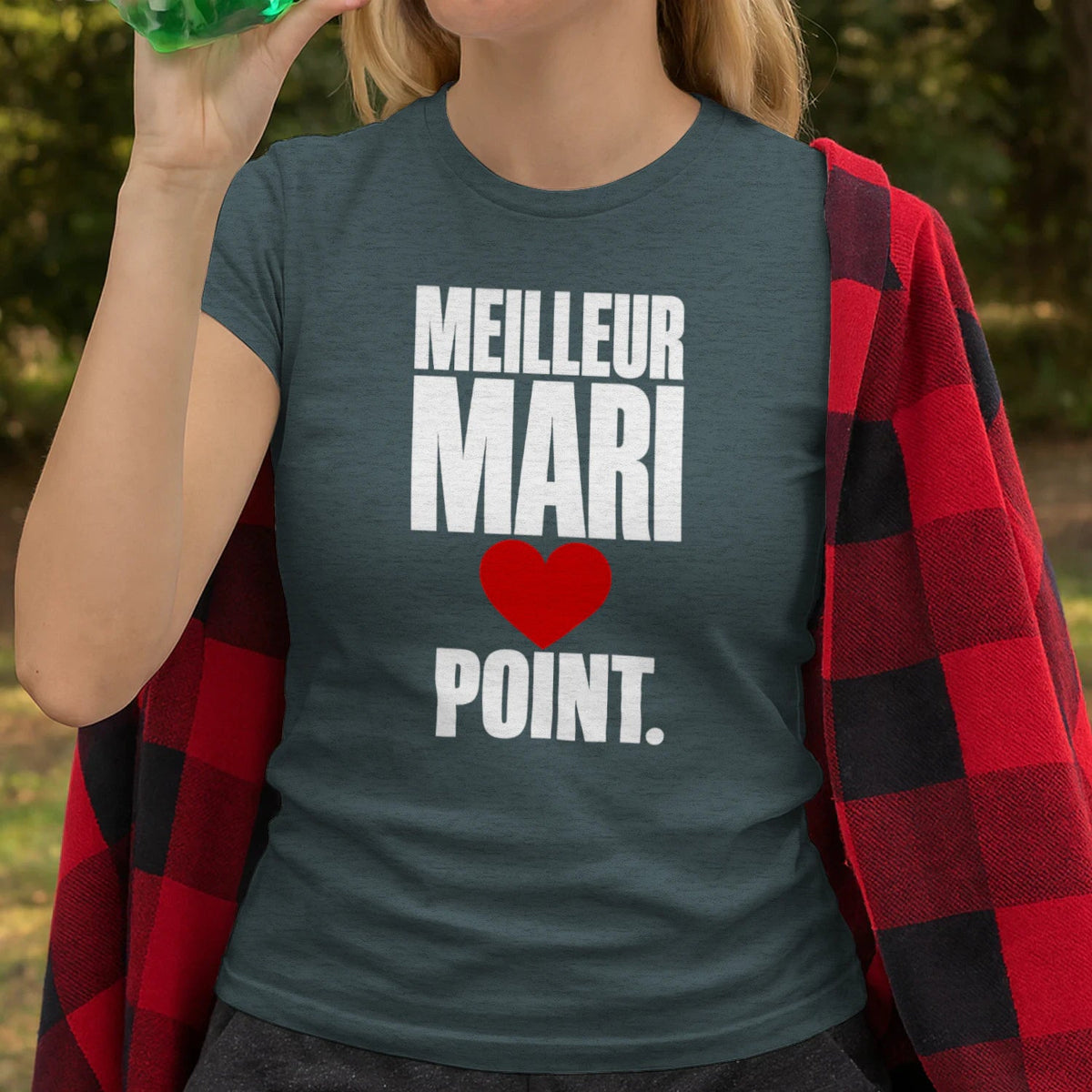 T-shirt « Meilleur Mari. Point. » – Homme & Femme - Femorian