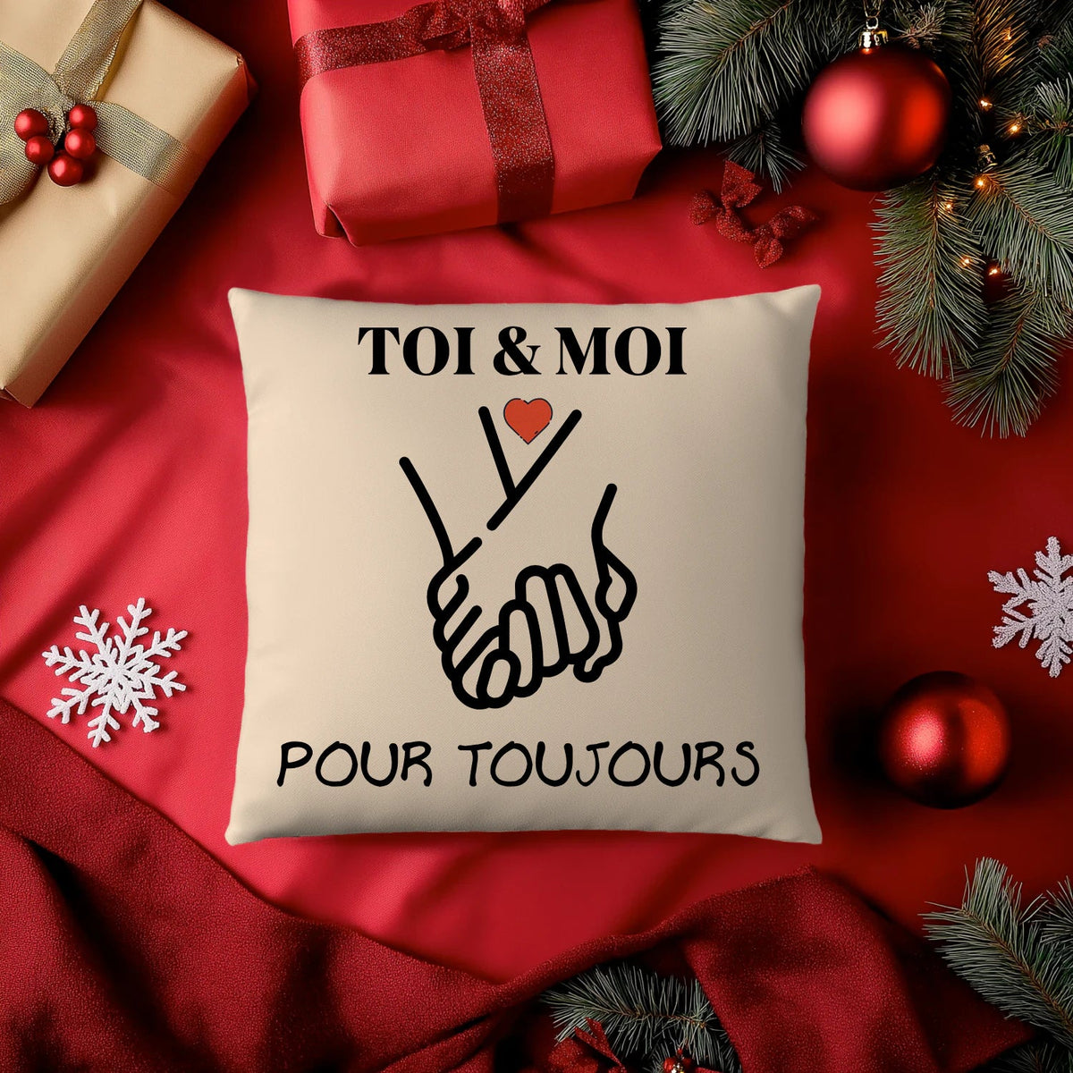 Coussin « TOI & MOI » – Pour toujours ❤️ - Femorian