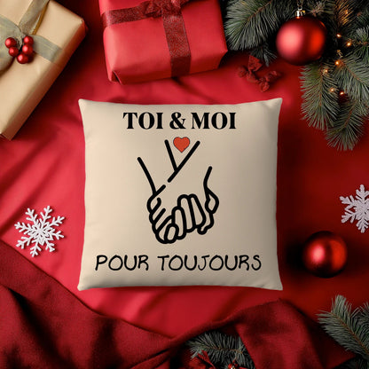 Coussin « TOI & MOI » – Pour toujours ❤️ - Femorian