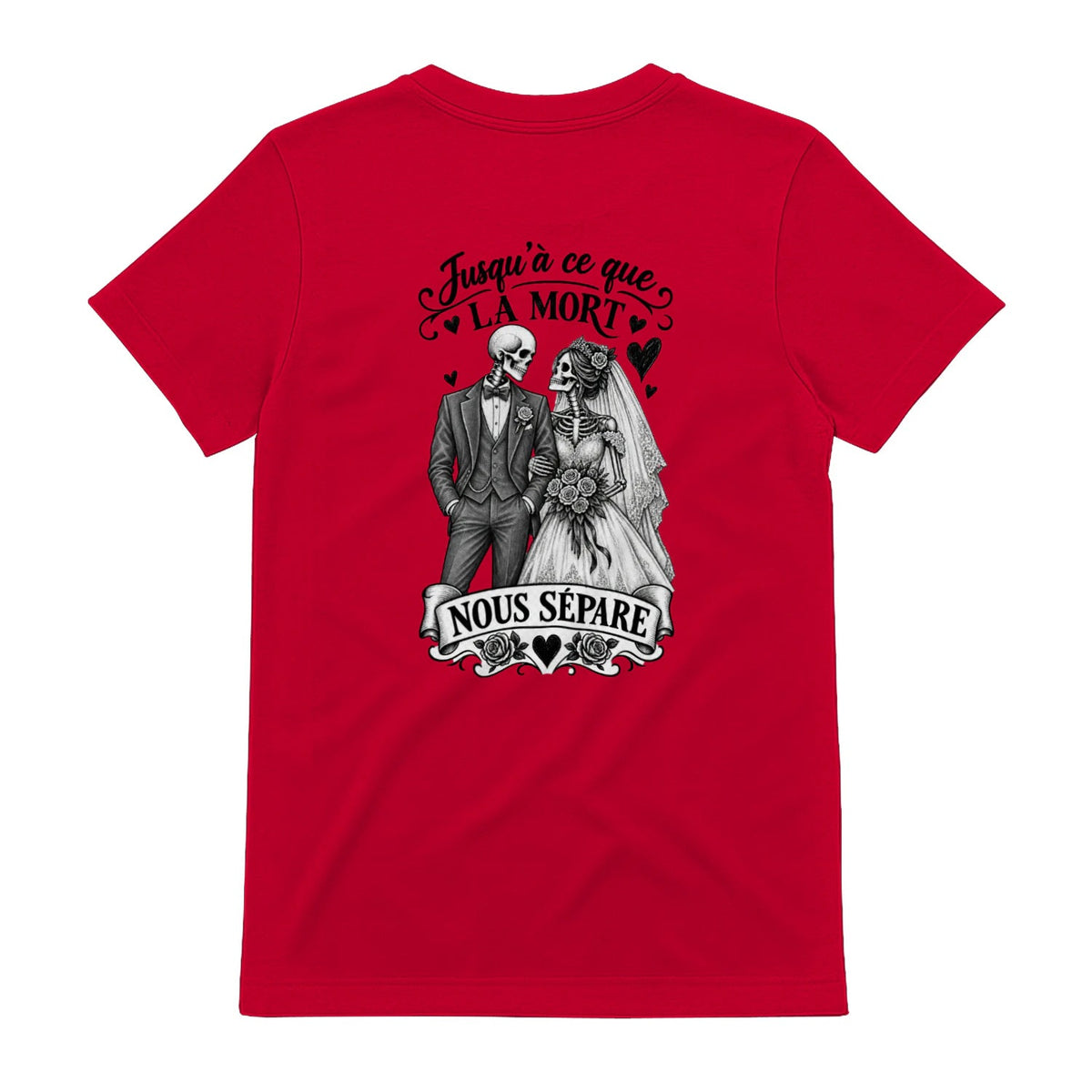 T-shirt Couple « Jusqu’à ce que la mort nous sépare » – Amour Éternel - Femorian