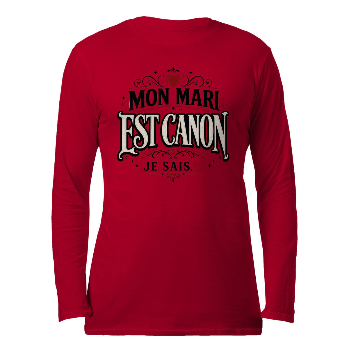 Sweat-Shirt Humour & Amour « Mon Mari Est Canon » - Femorian