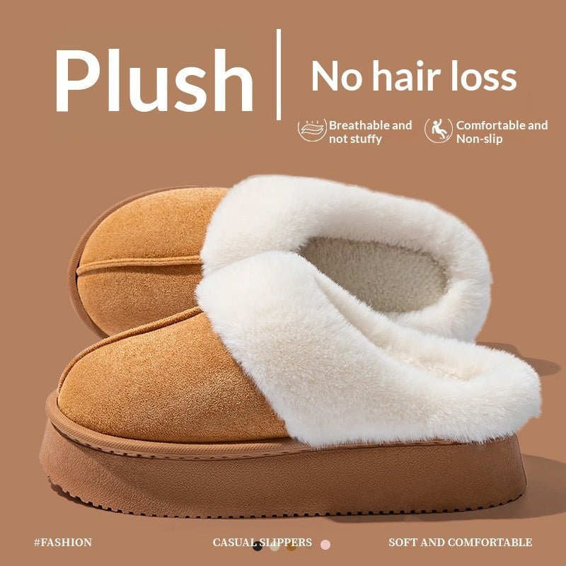 Chaussons en coton pour couples, chauds et antidérapants, - Femorian