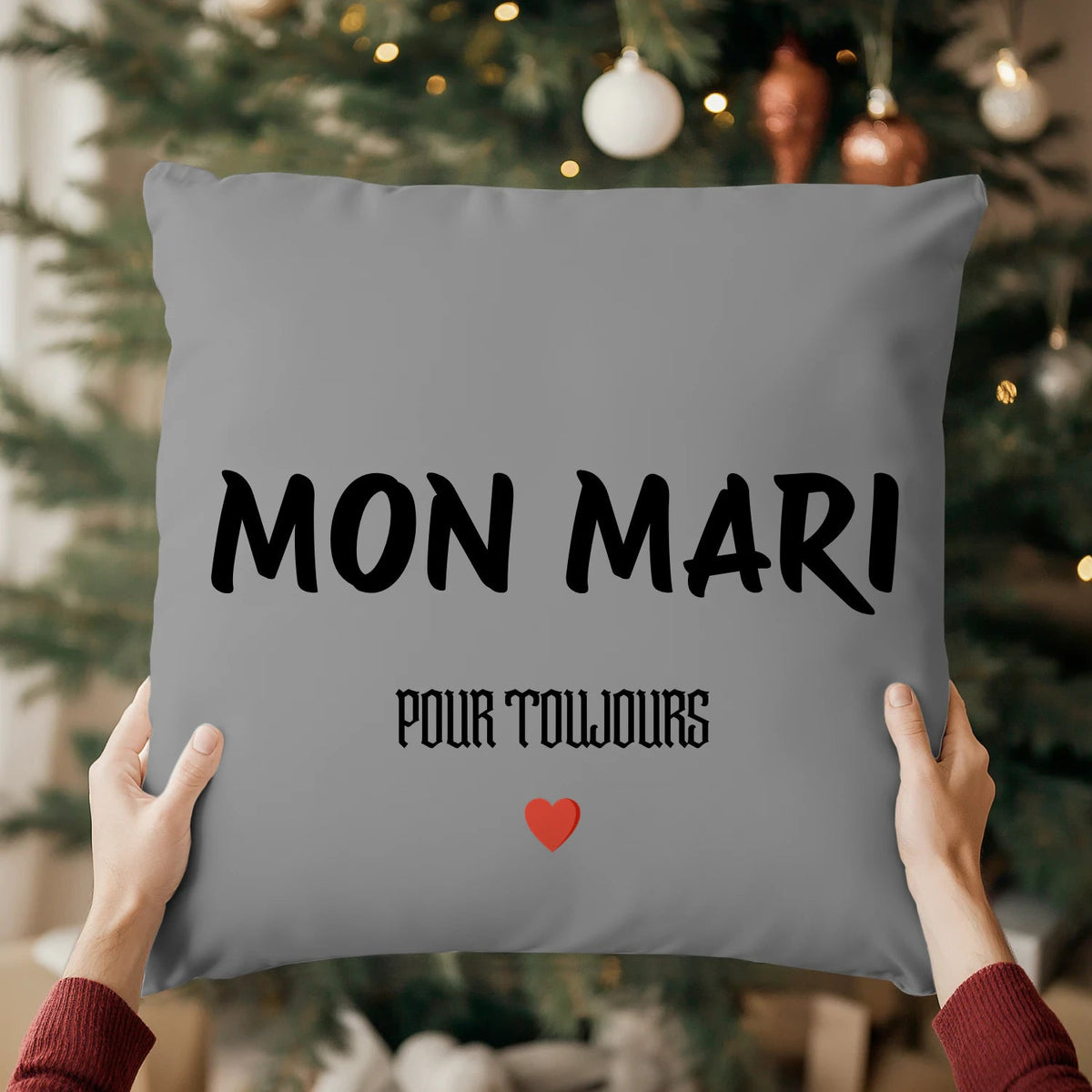 Coussin « MON MARI » – Pour toujours ❤️ - Femorian