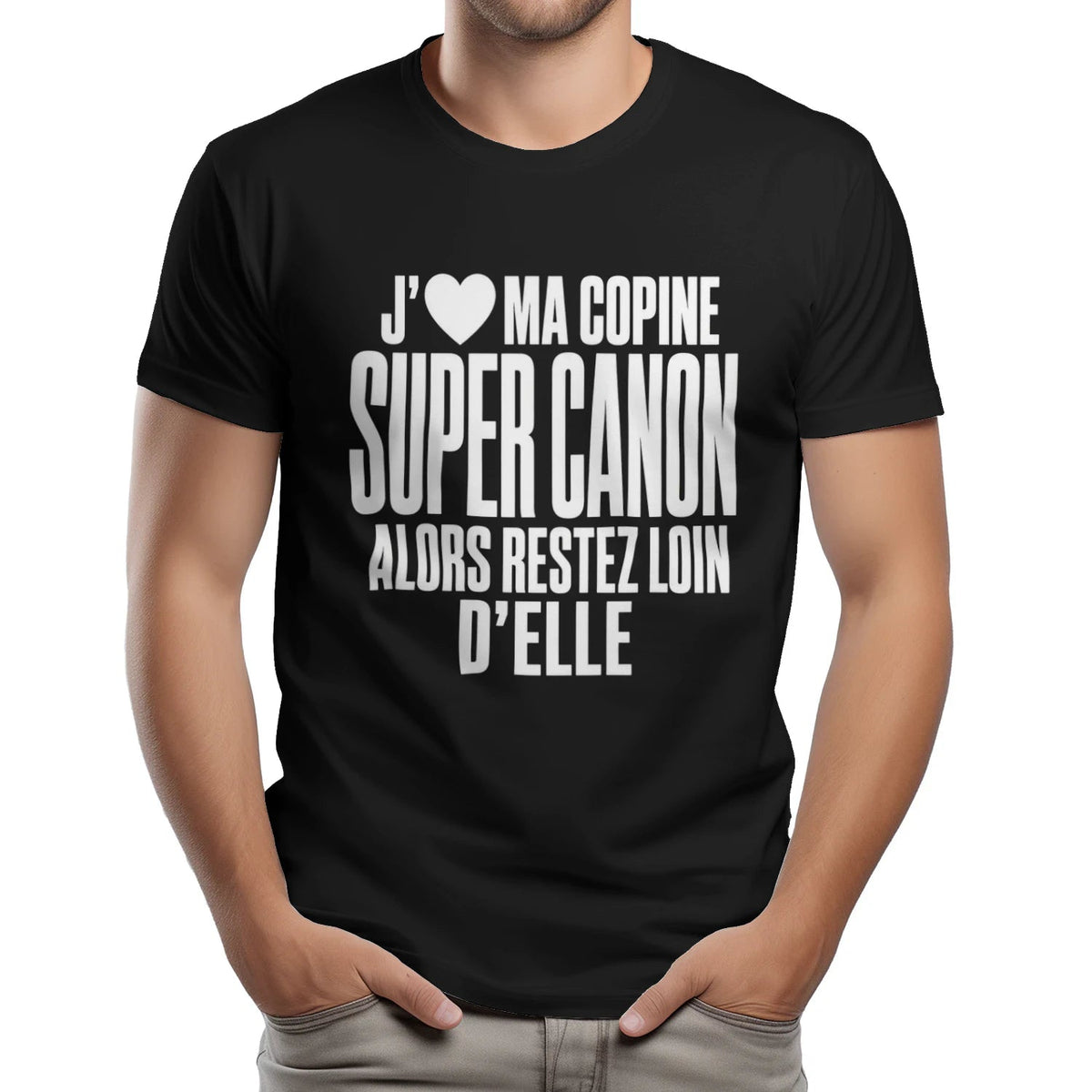 T-shirt « J'❤️ Ma Copine Canon » – Homme & Femme - Femorian