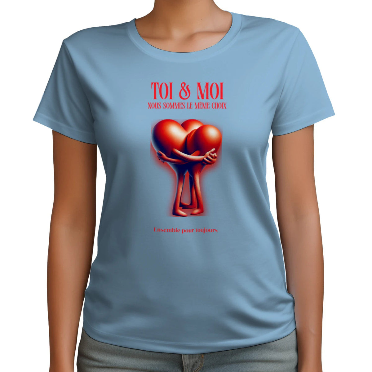 T-shirt Romantique et Minimaliste - « TOI & MOI » - Femorian