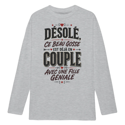 sweat-shirt « Désolé, Ce Beau Gosse Est Déjà en Couple»Homme & Femme - Femorian
