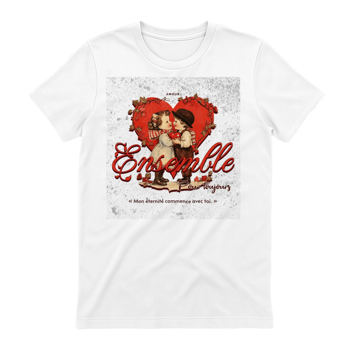 T-shirt Couple « Jusqu’à ce que la mort nous sépare » – Amour Éternel - Femorian