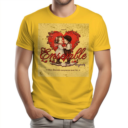 T-shirt Couple « Jusqu’à ce que la mort nous sépare » – Amour Éternel - Femorian