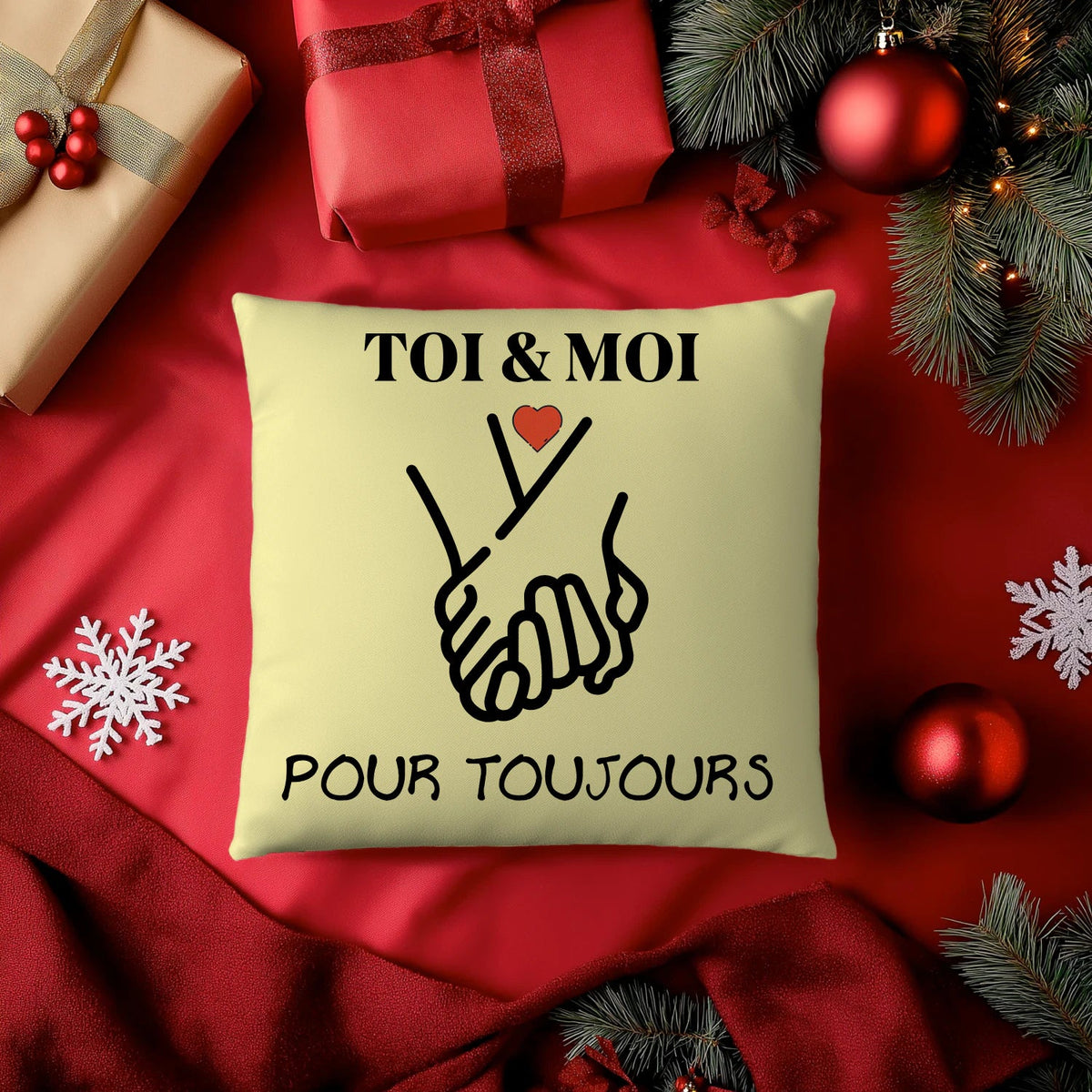 Coussin « TOI & MOI » – Pour toujours ❤️ - Femorian