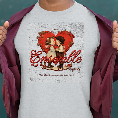 T-shirt Couple « Jusqu’à ce que la mort nous sépare » – Amour Éternel - Femorian