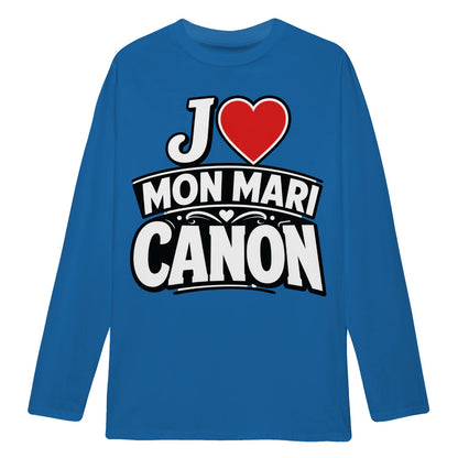 sweat-shirt « J ❤️ Mon Mari Canon – Homme & Femme - Femorian