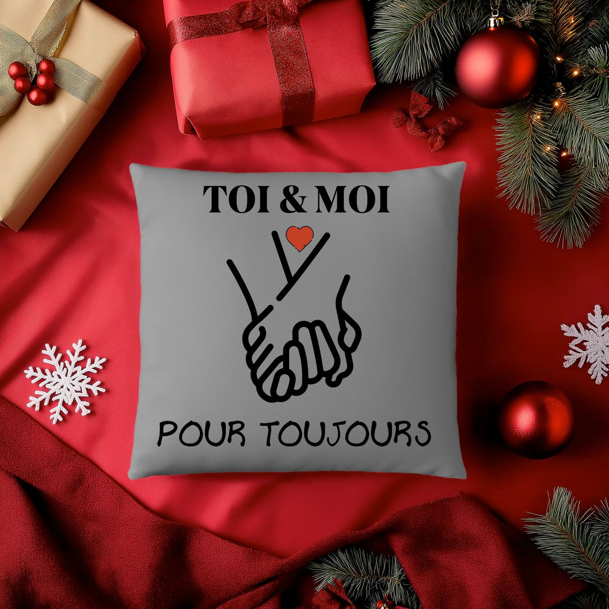 Coussin « TOI & MOI » – Pour toujours ❤️ - Femorian