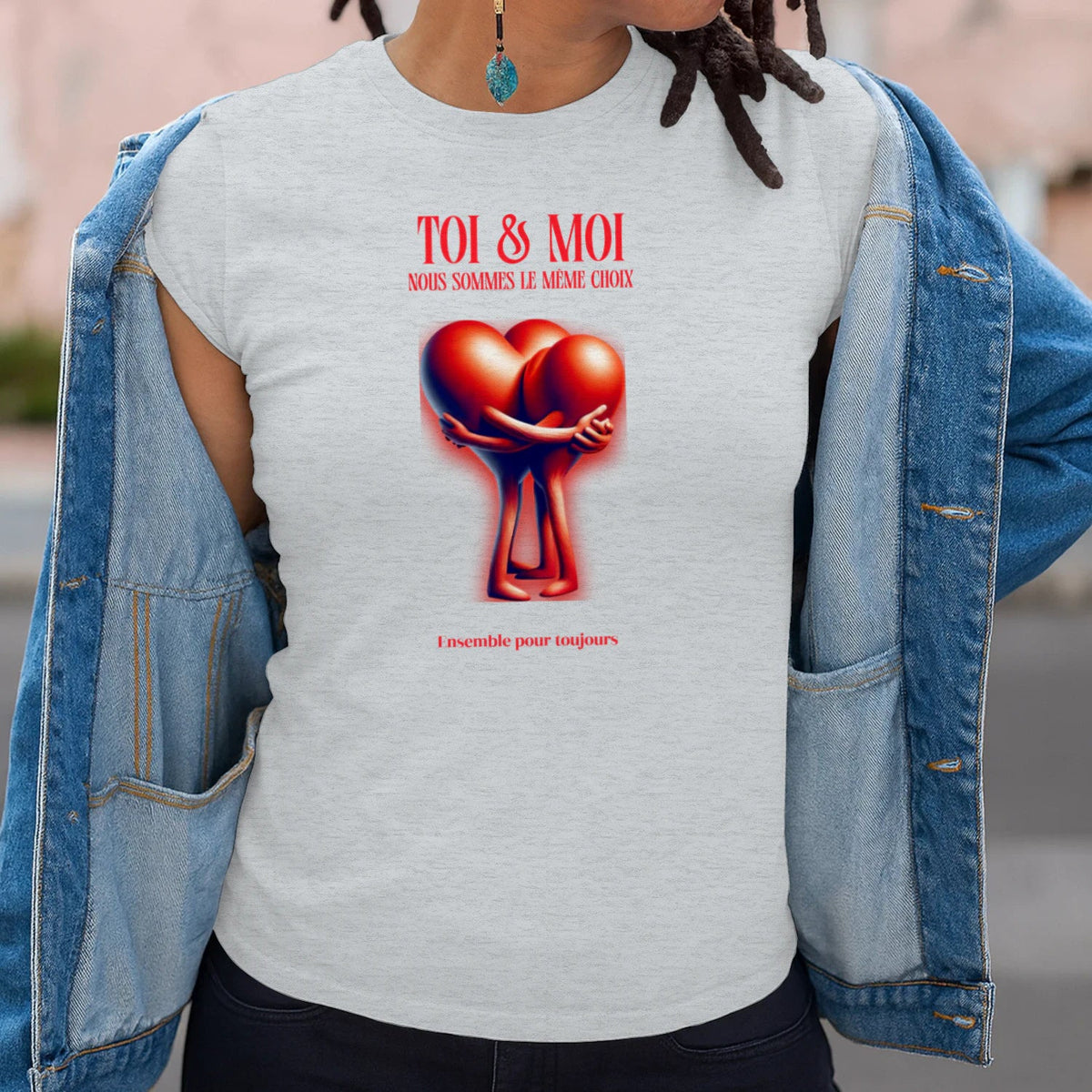 T-shirt Romantique et Minimaliste - « TOI & MOI » - Femorian