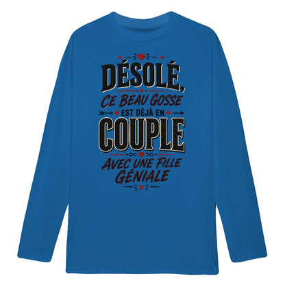 sweat-shirt « Désolé, Ce Beau Gosse Est Déjà en Couple»Homme & Femme - Femorian