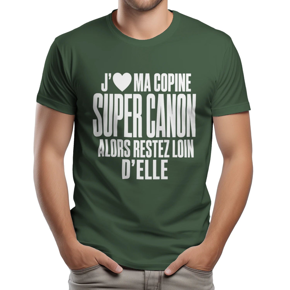 T-shirt « J'❤️ Ma Copine Canon » – Homme & Femme - Femorian