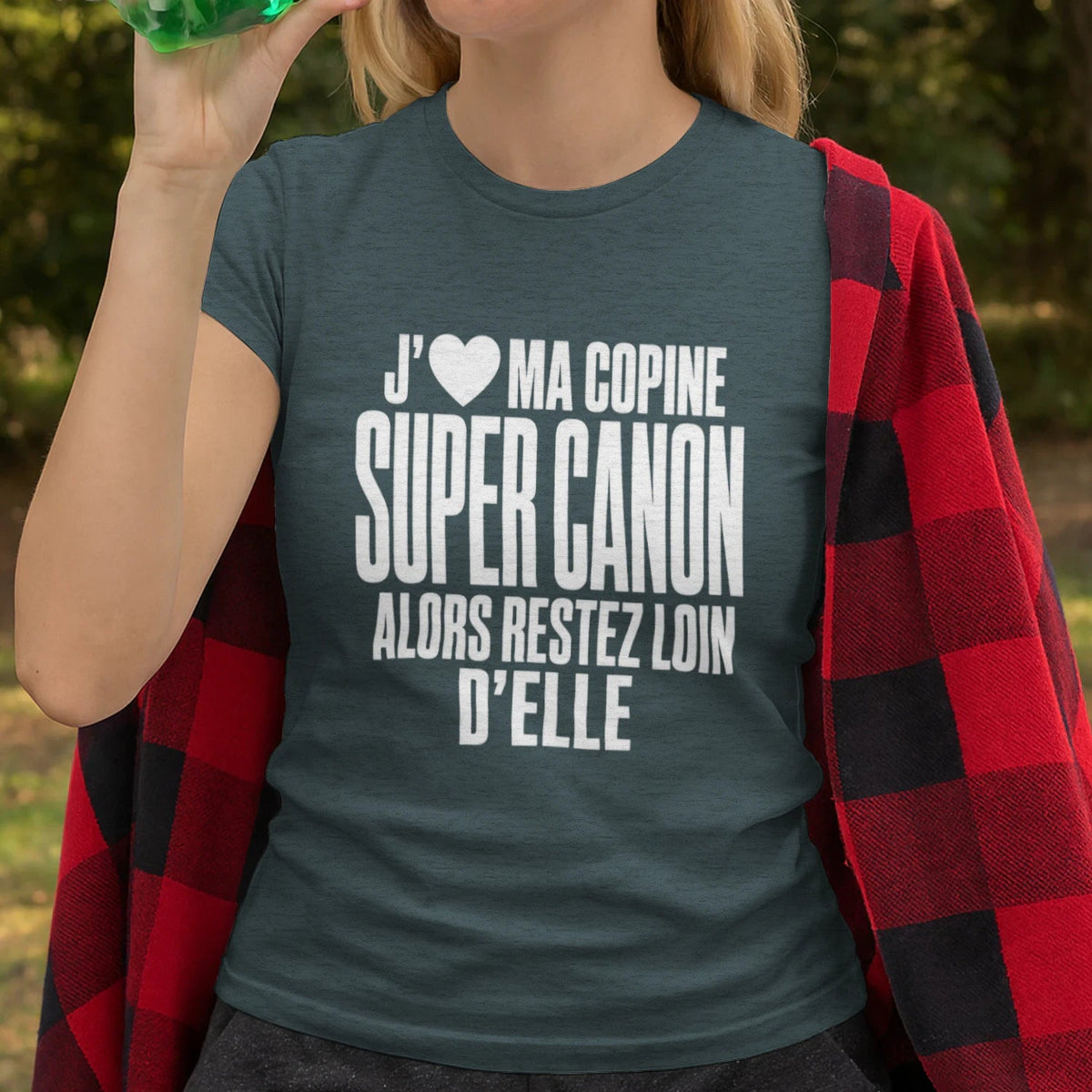 T-shirt « J'❤️ Ma Copine Canon » – Homme & Femme - Femorian