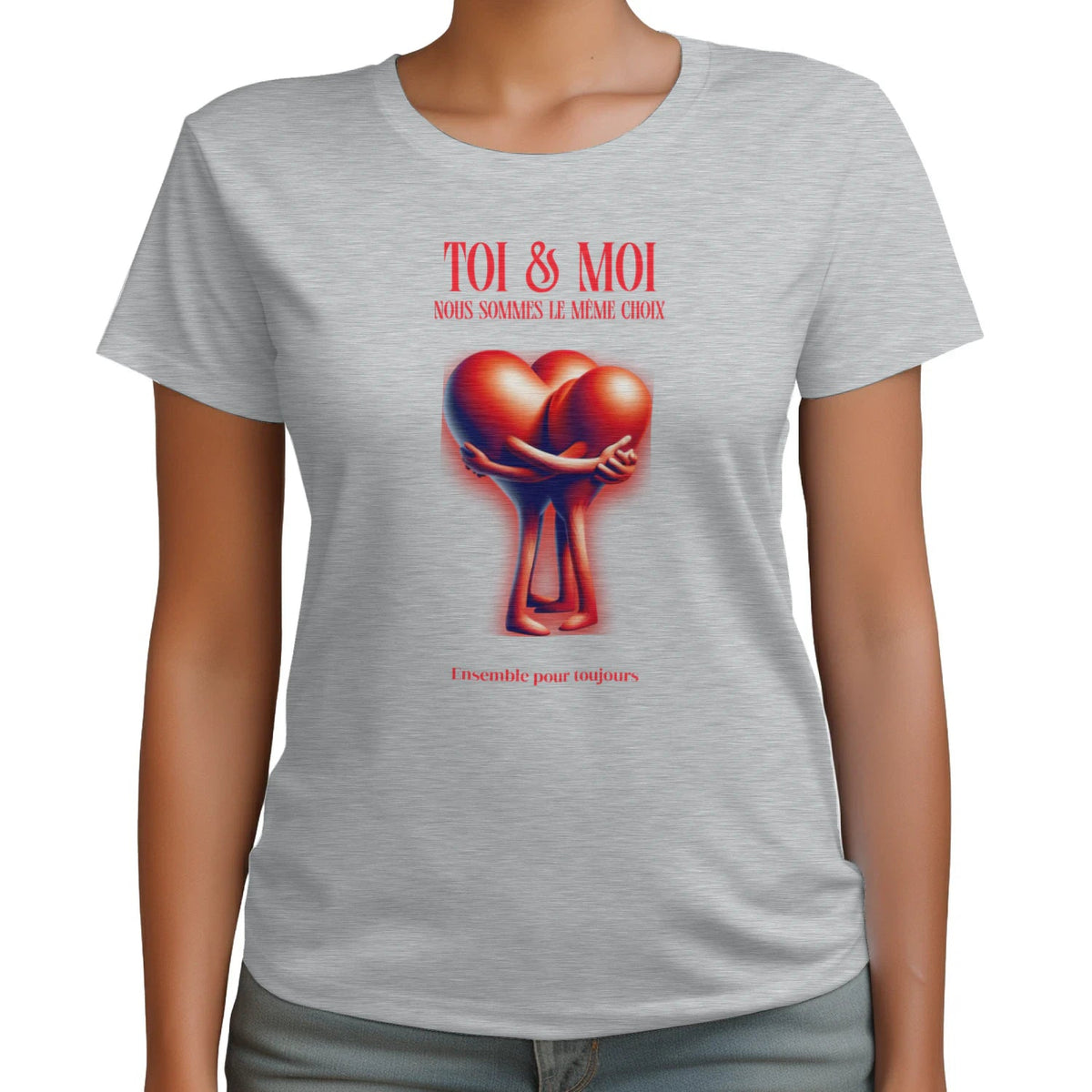 T-shirt Romantique et Minimaliste - « TOI & MOI » - Femorian