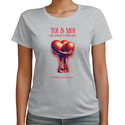 T-shirt Romantique et Minimaliste - « TOI & MOI » - Femorian